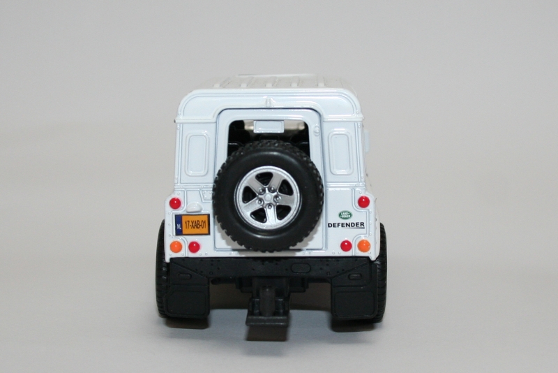 Die Cast Pull-Back Land Rover Defender Back View